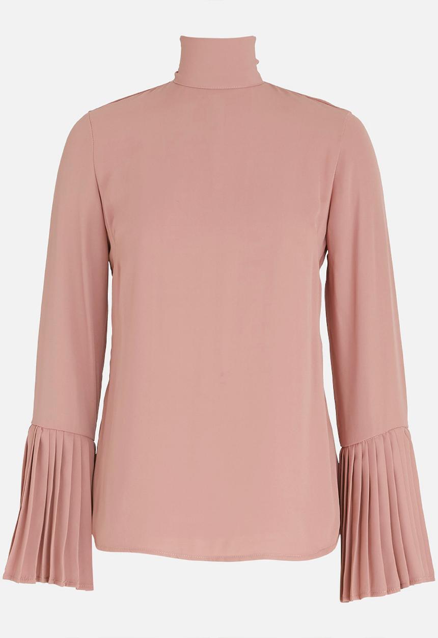 STYLE REPUBLIC - Pleated Bell Sleeve Blouse Rose