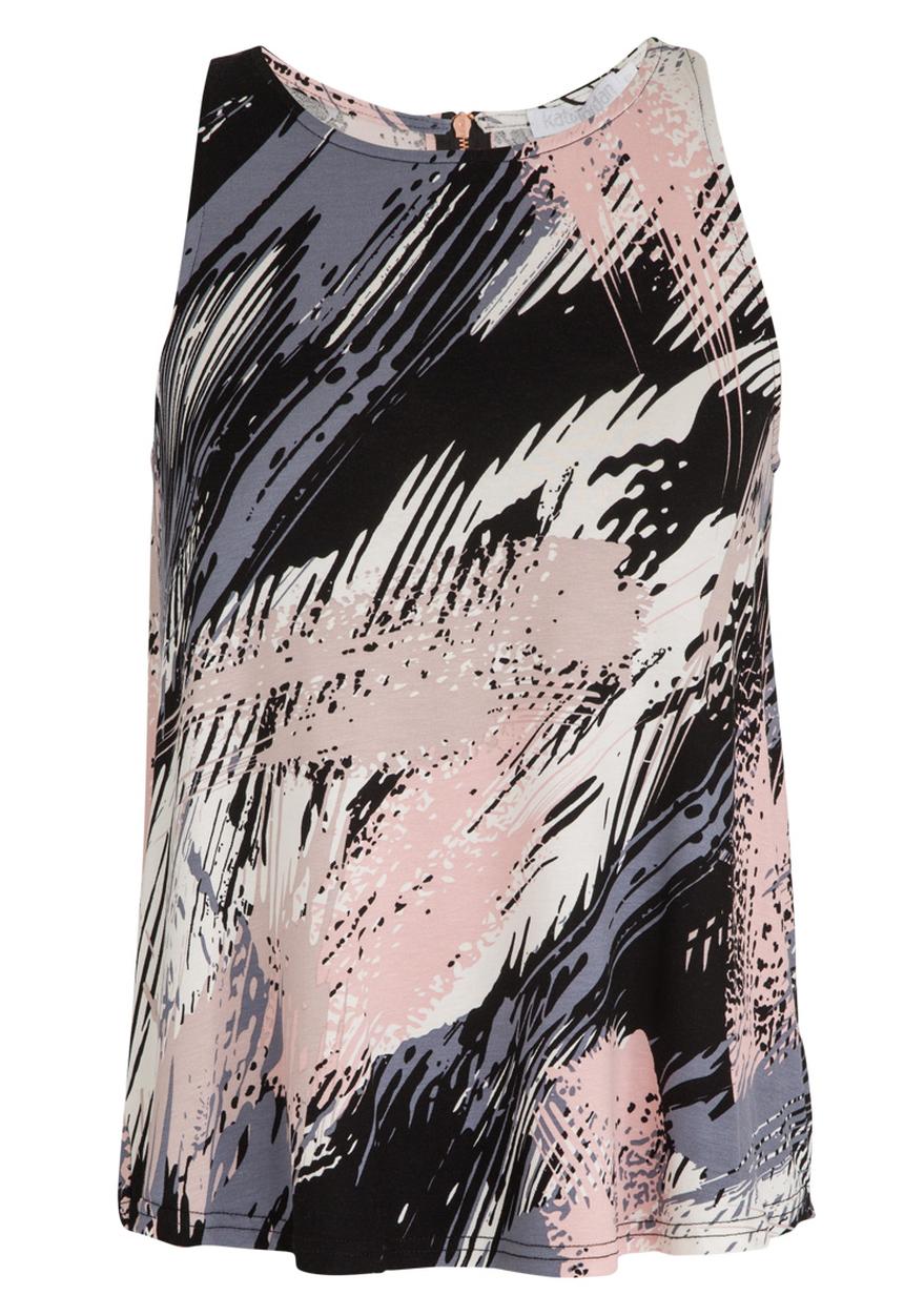 Kate Jordan - Rose Gold Zip Vest Multi-colour