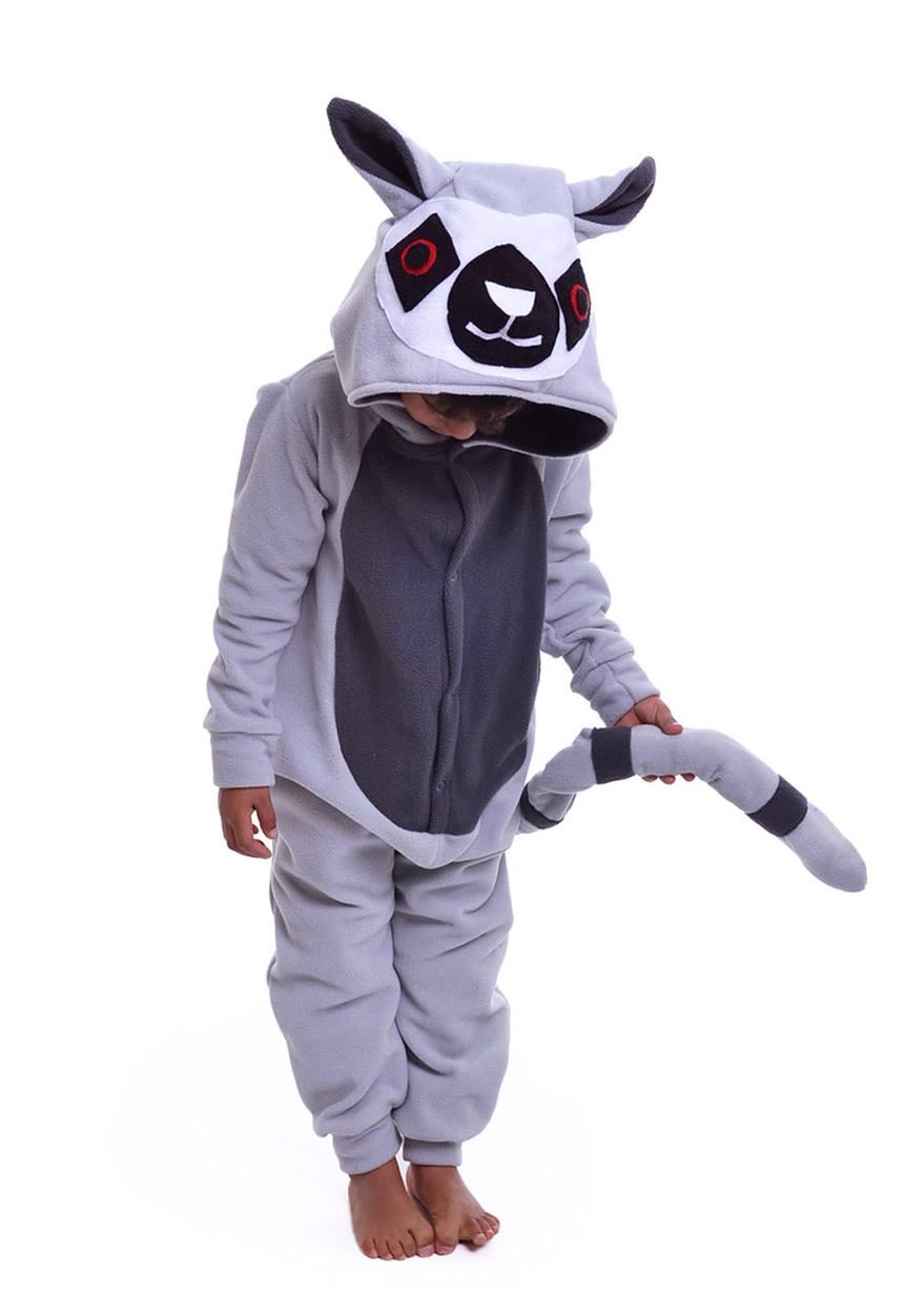 aFREAKa Clothing - Lemur Onesie Grey