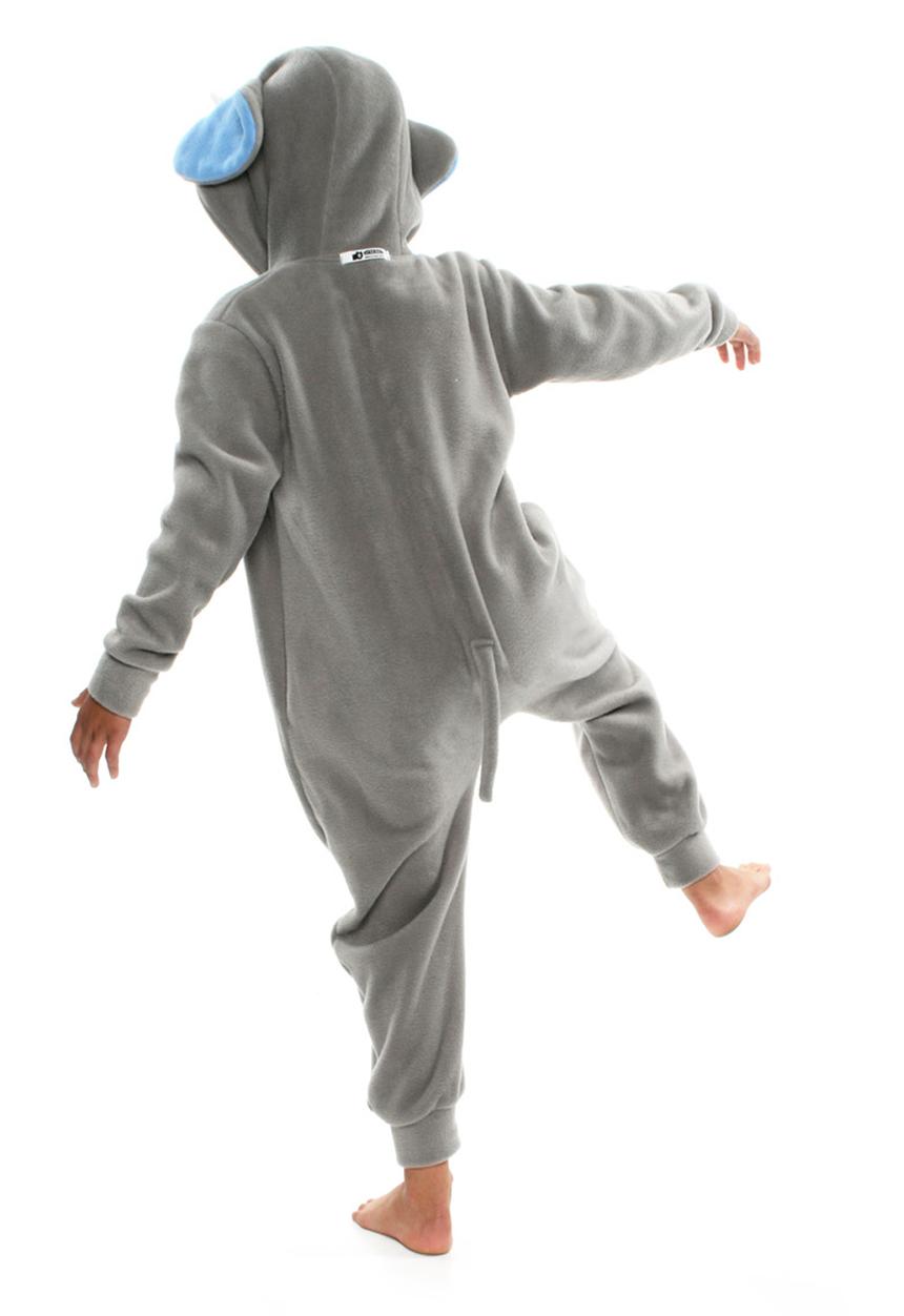 aFREAKa Clothing - Elephant Onesie Blue and Grey