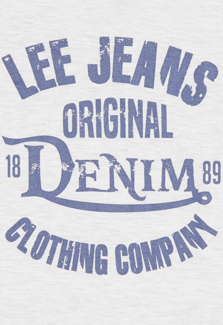 Lee  - Raglan Denim  Tee White