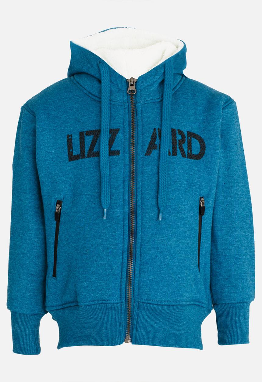 Lizzard - Quill Zip Thru Hoodie Mid Blue