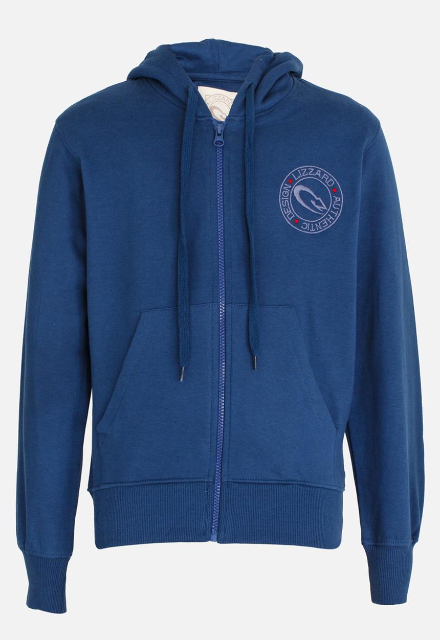 Lizzard - Ralph Zip Thru Hoodie Mid Blue
