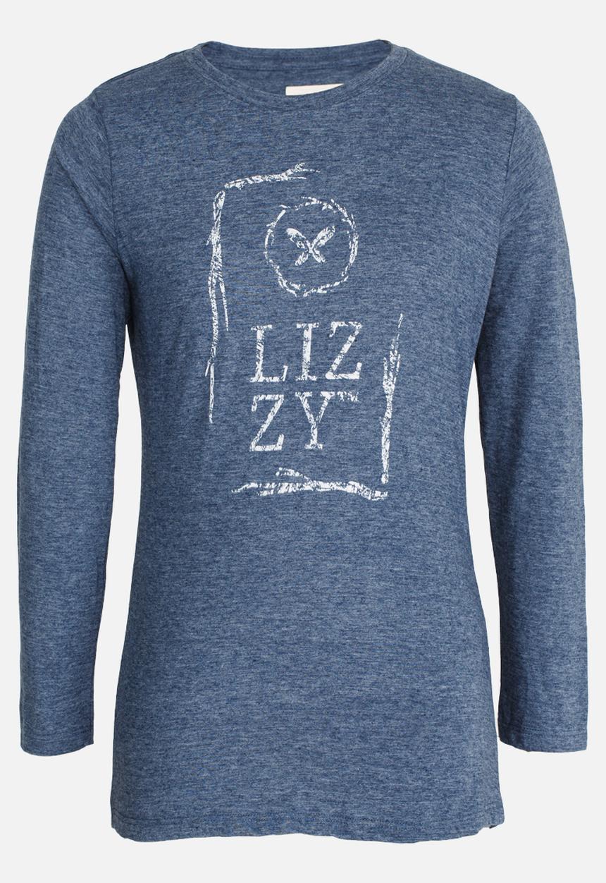 Lizzy - Agnete Printed Tee Dark Blue