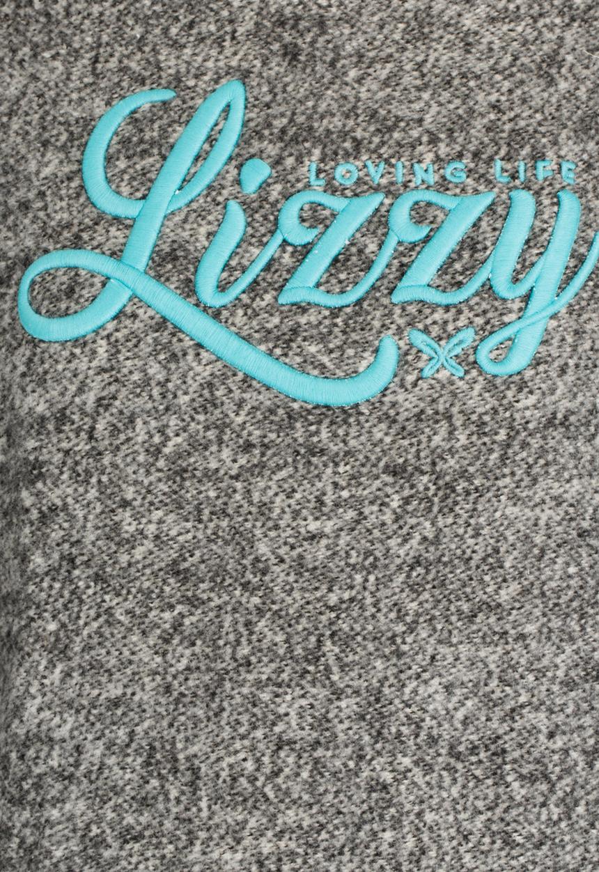Lizzy - Karma Printed Sweat Top Grey