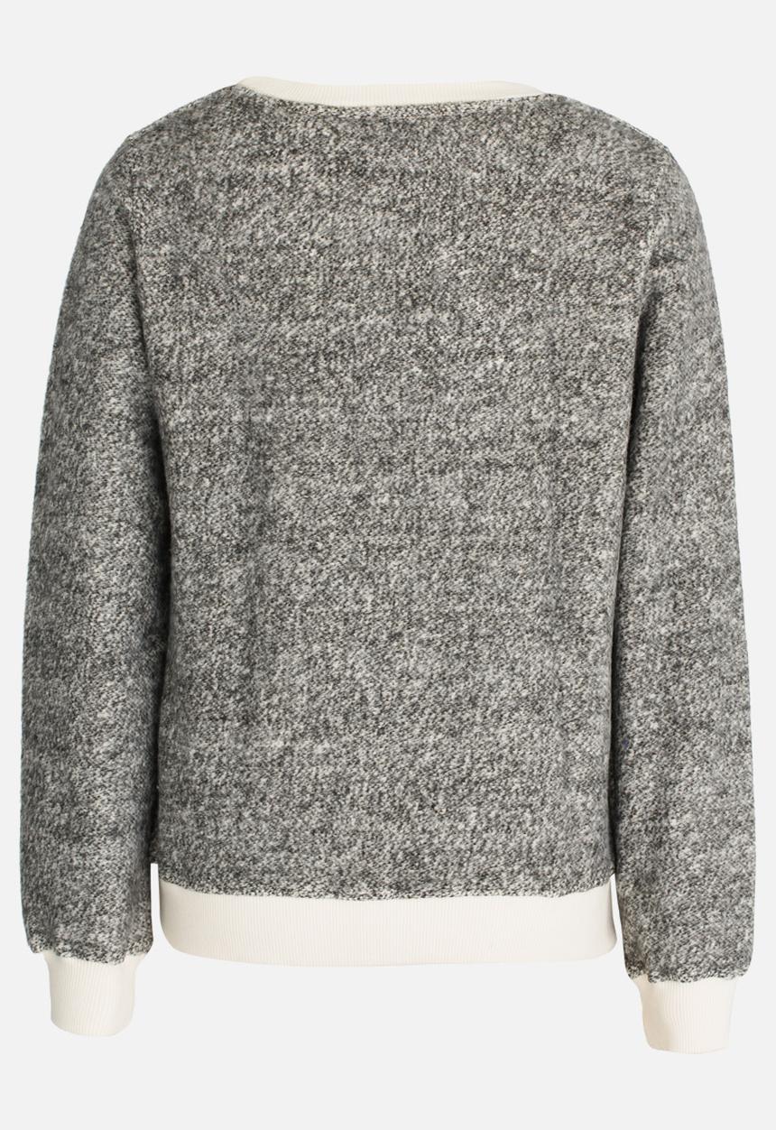Lizzy - Karma Printed Sweat Top Grey