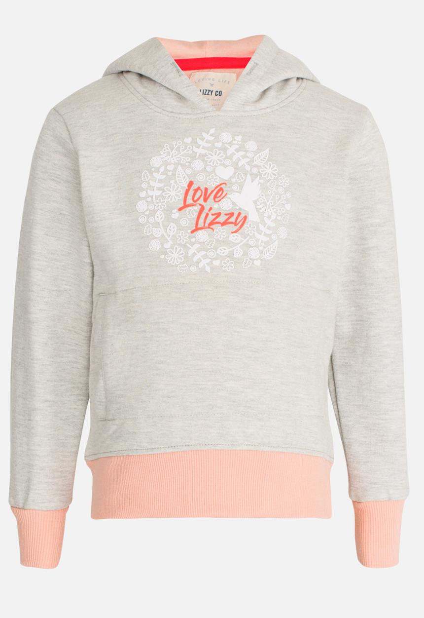 Lizzy - Mitzi Pullover Hoodie Pale Grey