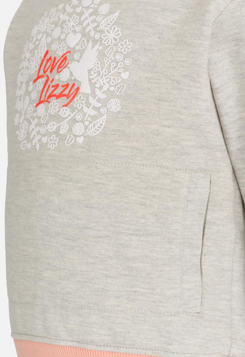 Lizzy - Mitzi Pullover Hoodie Pale Grey