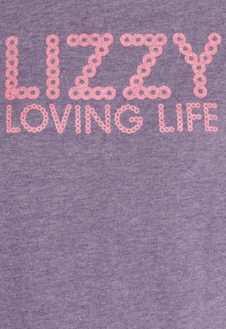 Lizzy - Marianne Printed Sweat Top Pale Purple