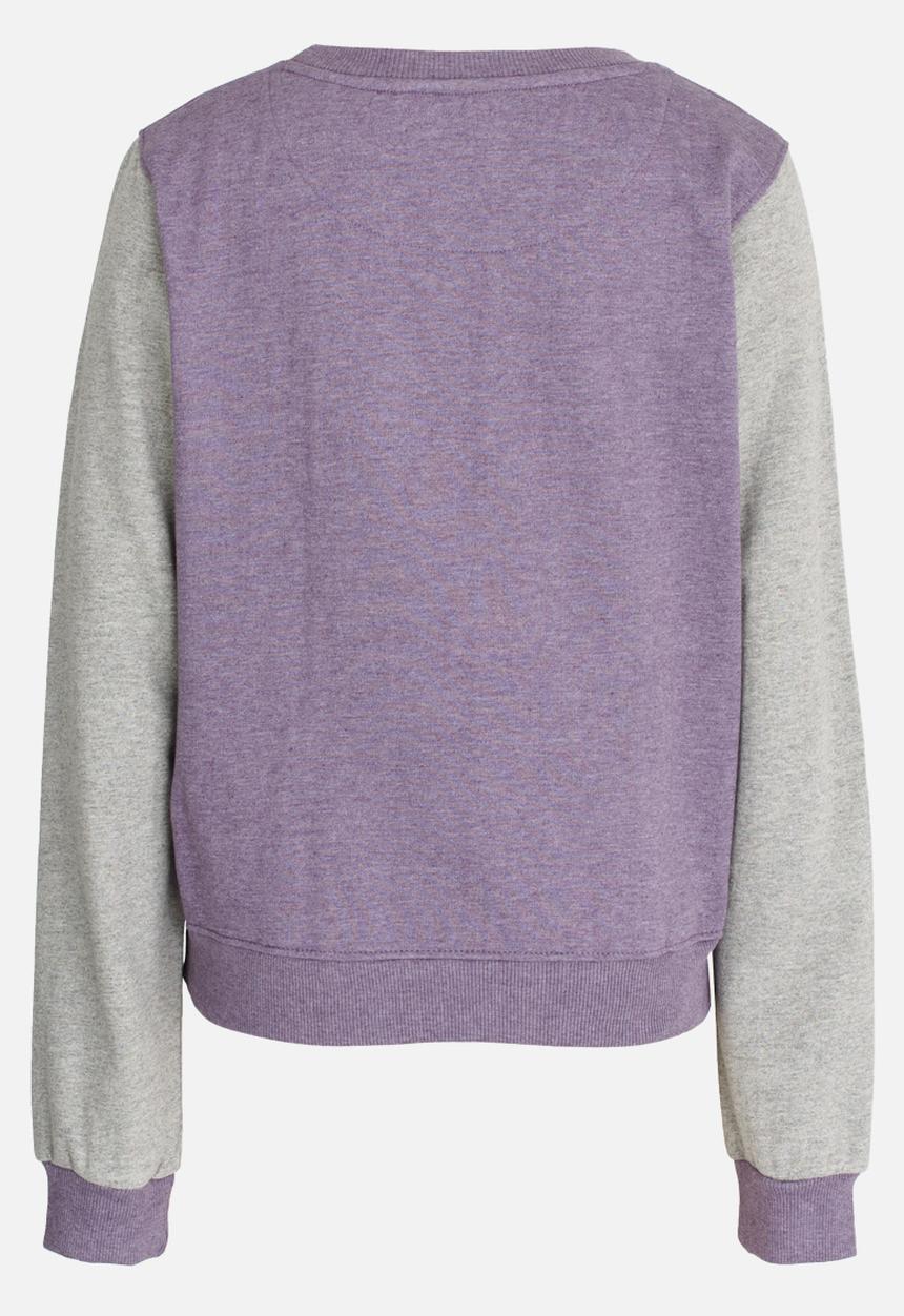 Lizzy - Marianne Printed Sweat Top Pale Purple