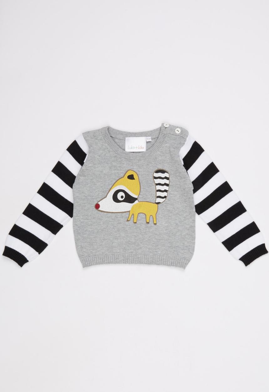 Luke & Lola - Printed Boys Knit Multi-colour