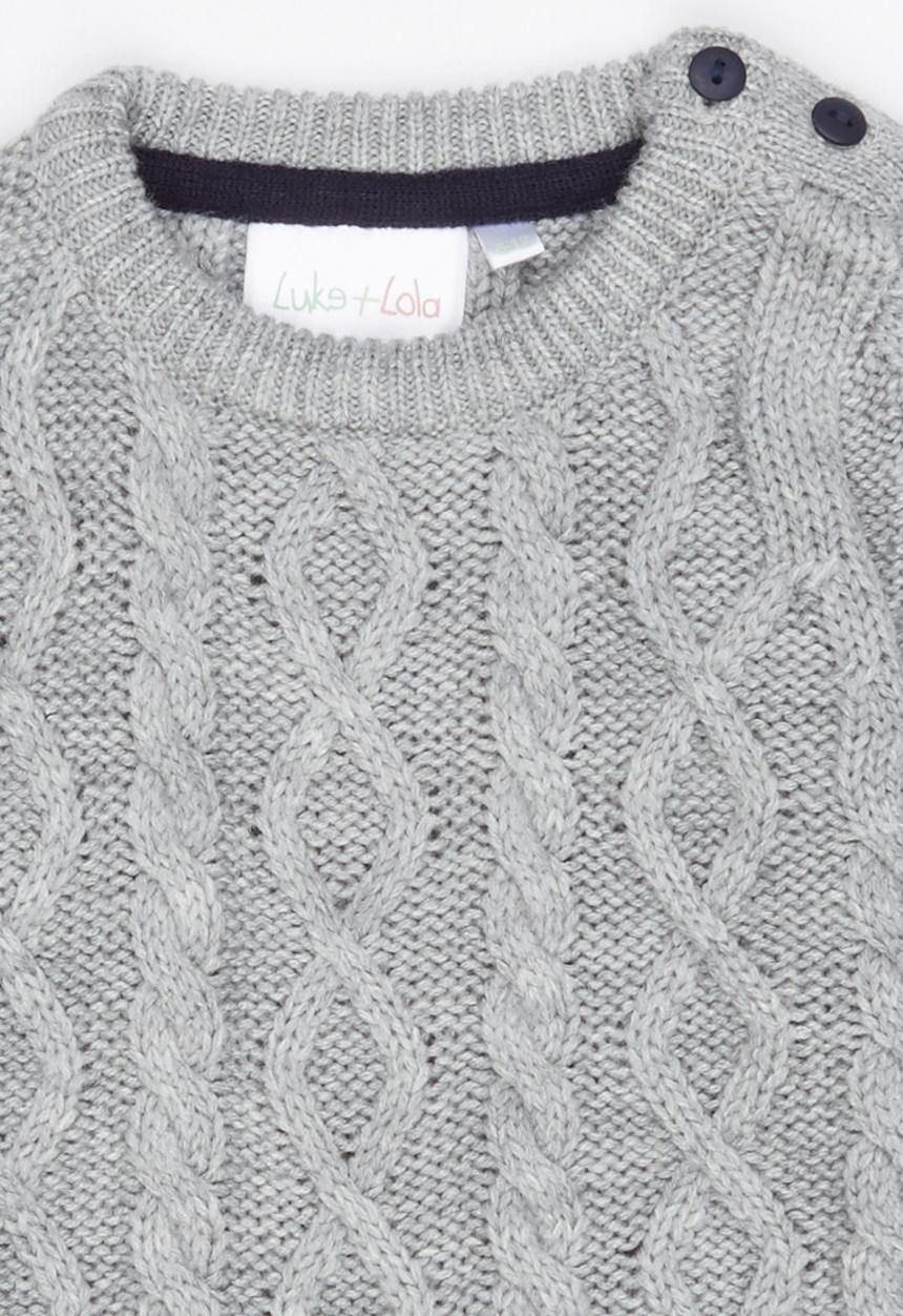 Luke & Lola - Cable Knit Grey