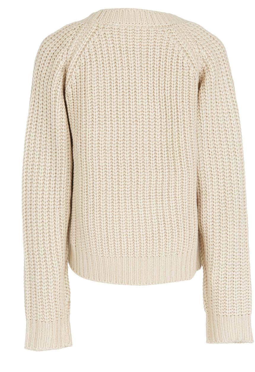 See-Saw - Chunky Knit with Flower Embroidery Stone