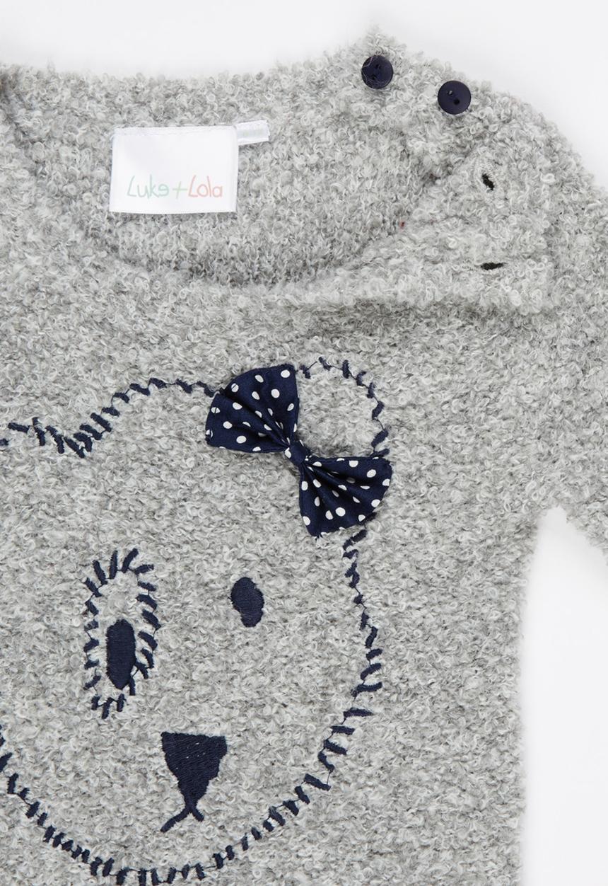 Luke & Lola - Bear Fluffy Knit Grey