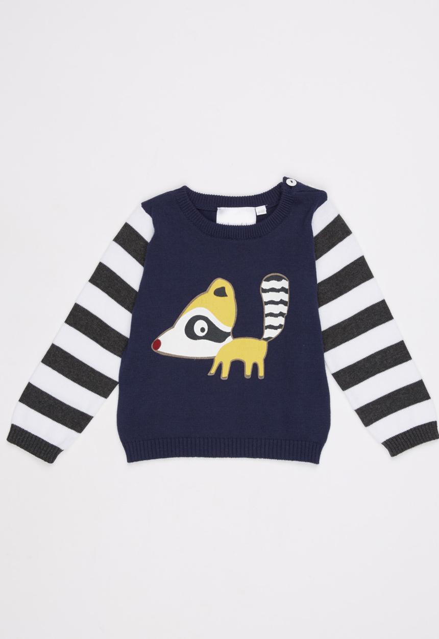 Luke & Lola - Printed Boys Knit Multi-colour