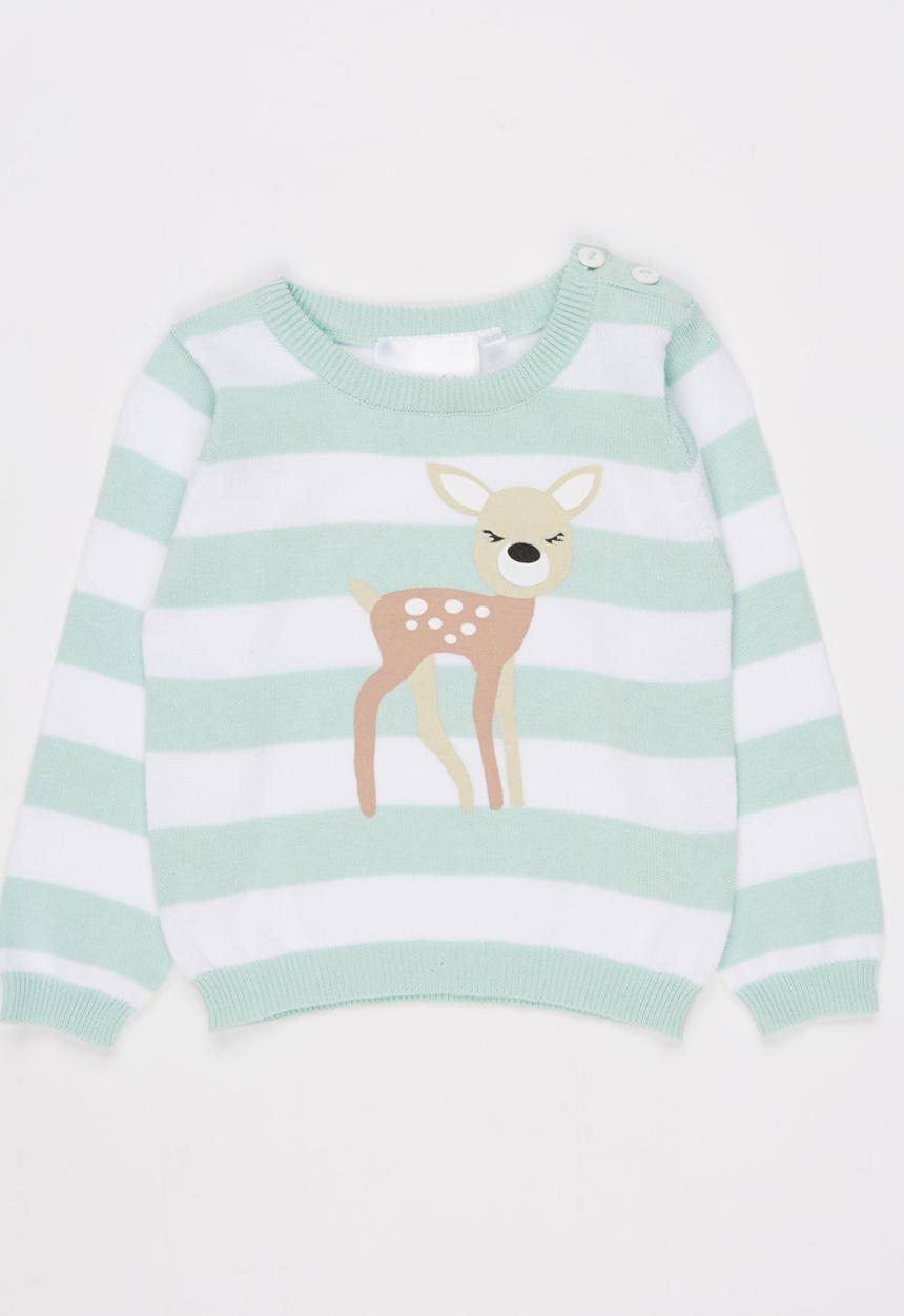 Luke & Lola - Bambi Print Light Green