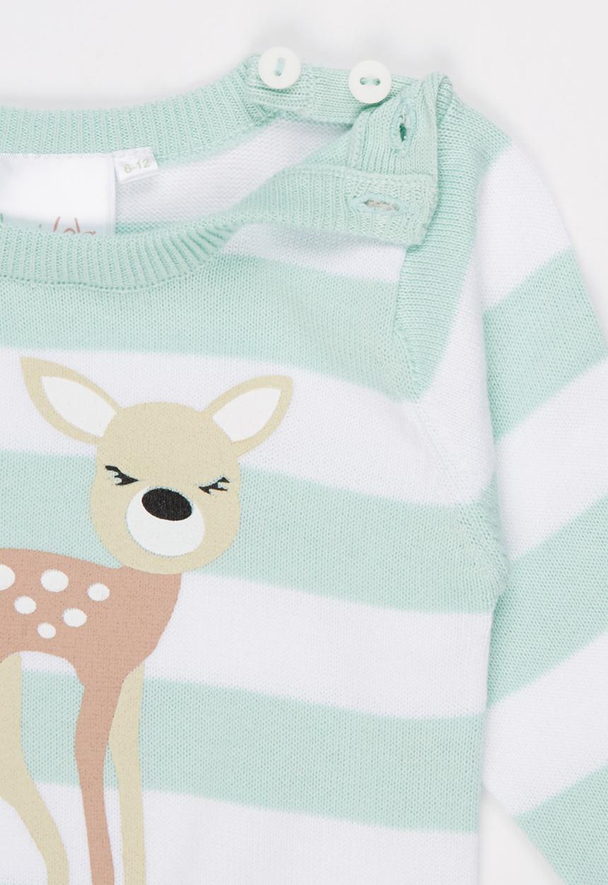 Luke & Lola - Bambi Print Light Green
