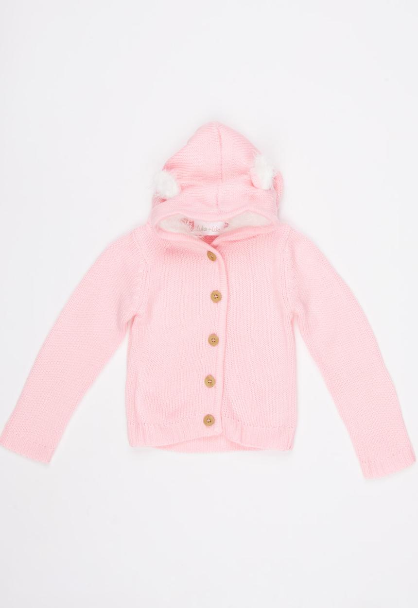 Luke & Lola - Bunny Ear Knit Pale Pink