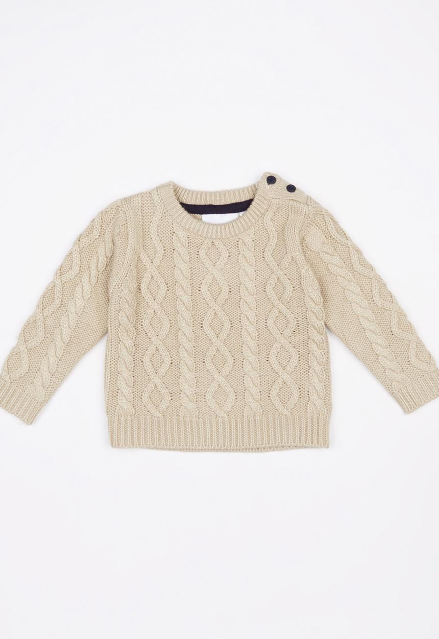 Luke & Lola - Cable Knit Mid Brown