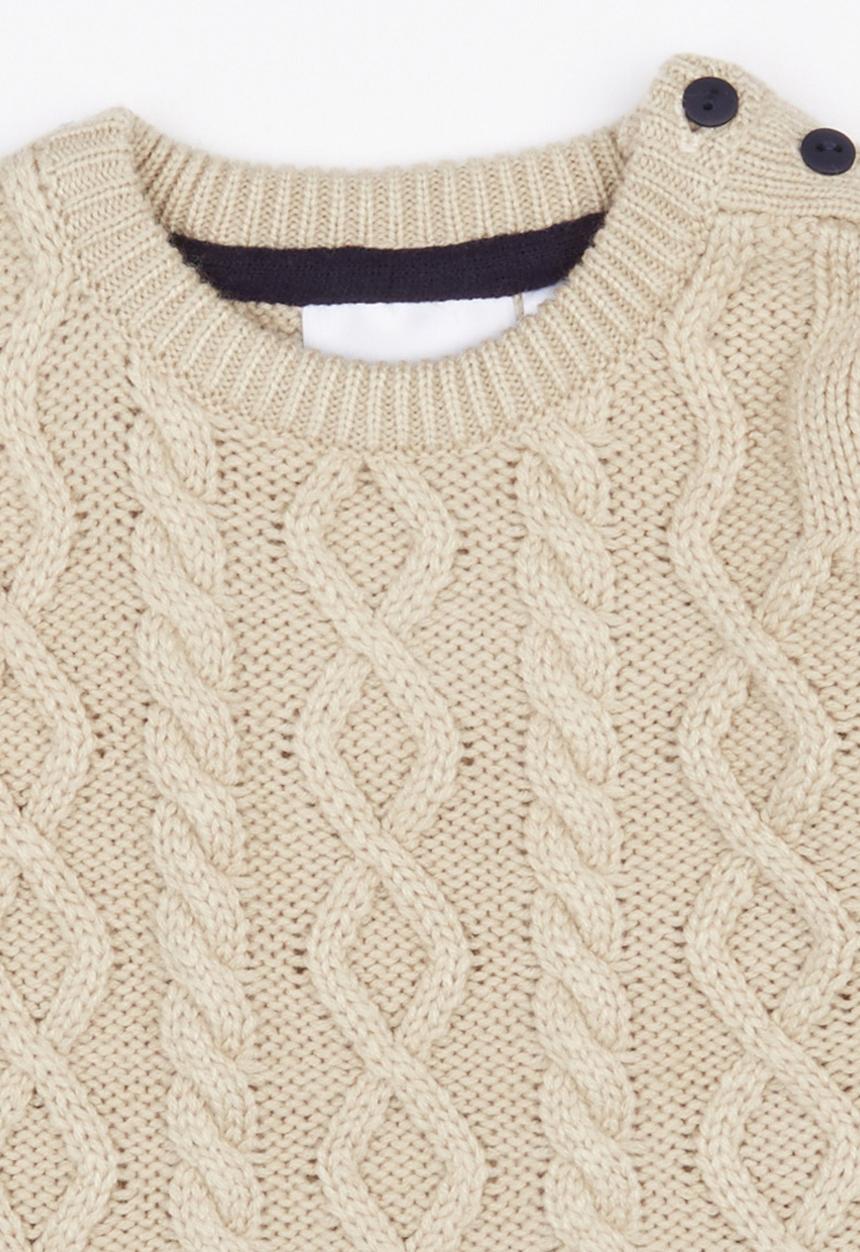 Luke & Lola - Cable Knit Mid Brown