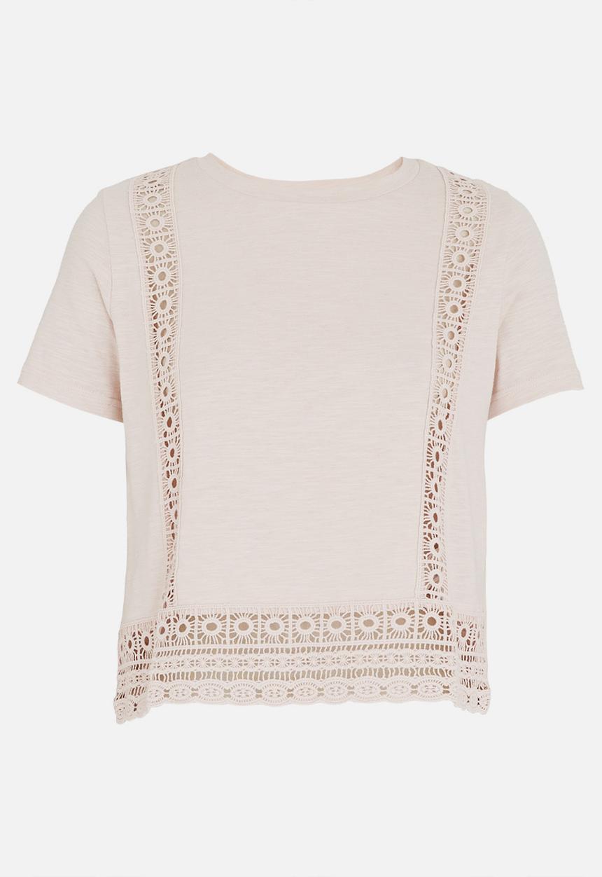 Forever21 - Anglaise T-shirt Pale Pink