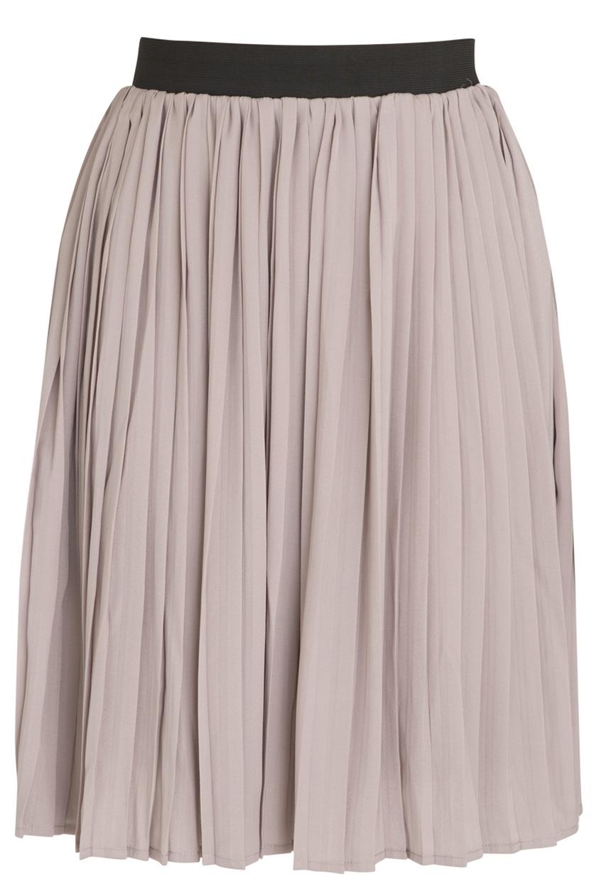 ONLY - Iriga Plisse Skirt Stone