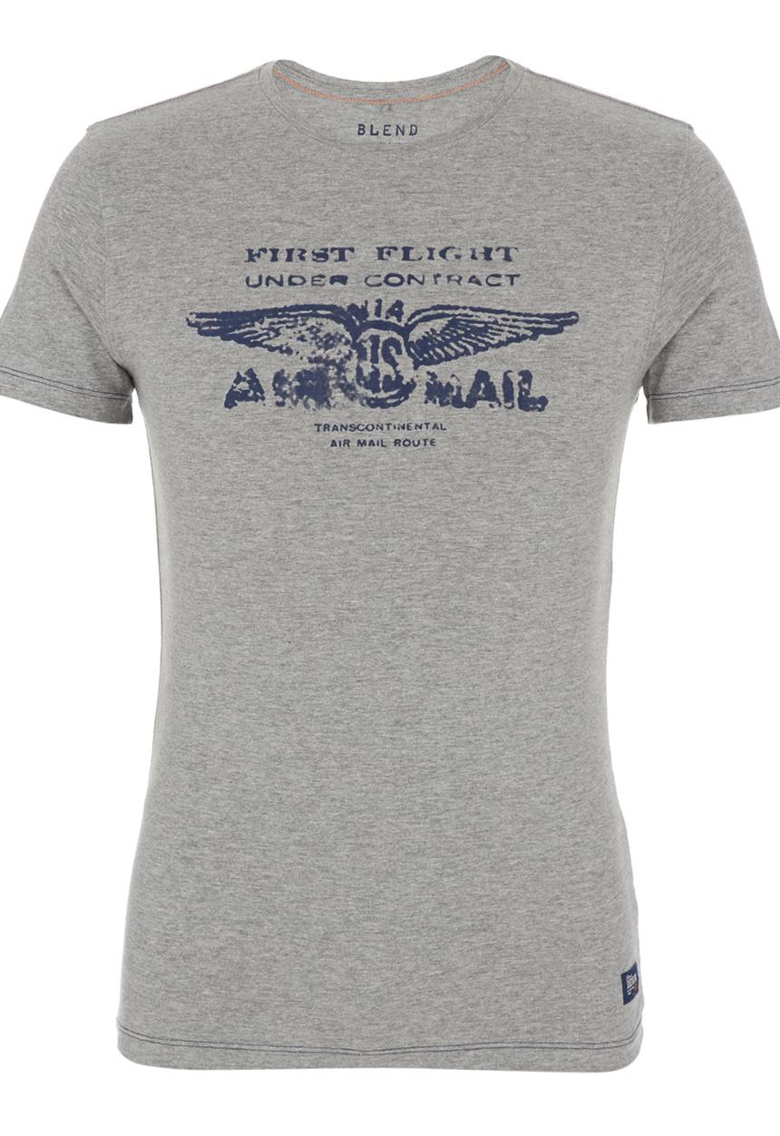 Blend - Graphic Tee. Grey