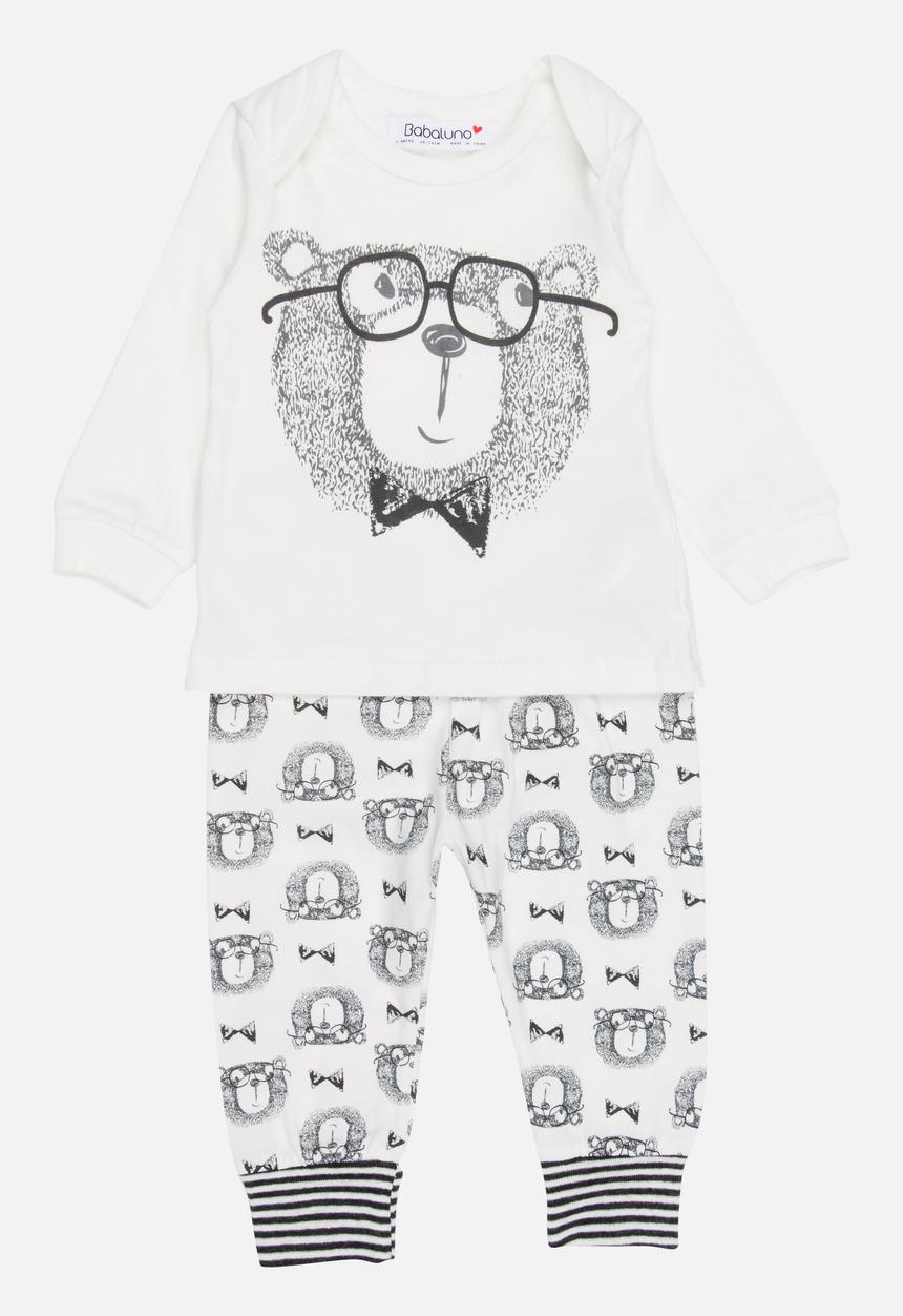 MINOTI - Printed Top & Skinny Legging Set Off White