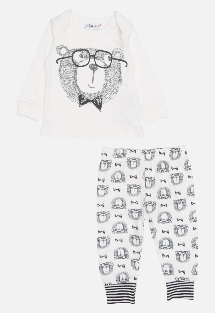 MINOTI - Printed Top & Skinny Legging Set Off White