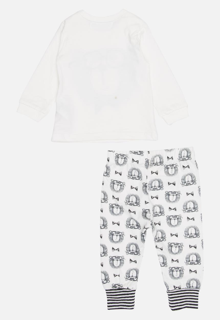 MINOTI - Printed Top & Skinny Legging Set Off White