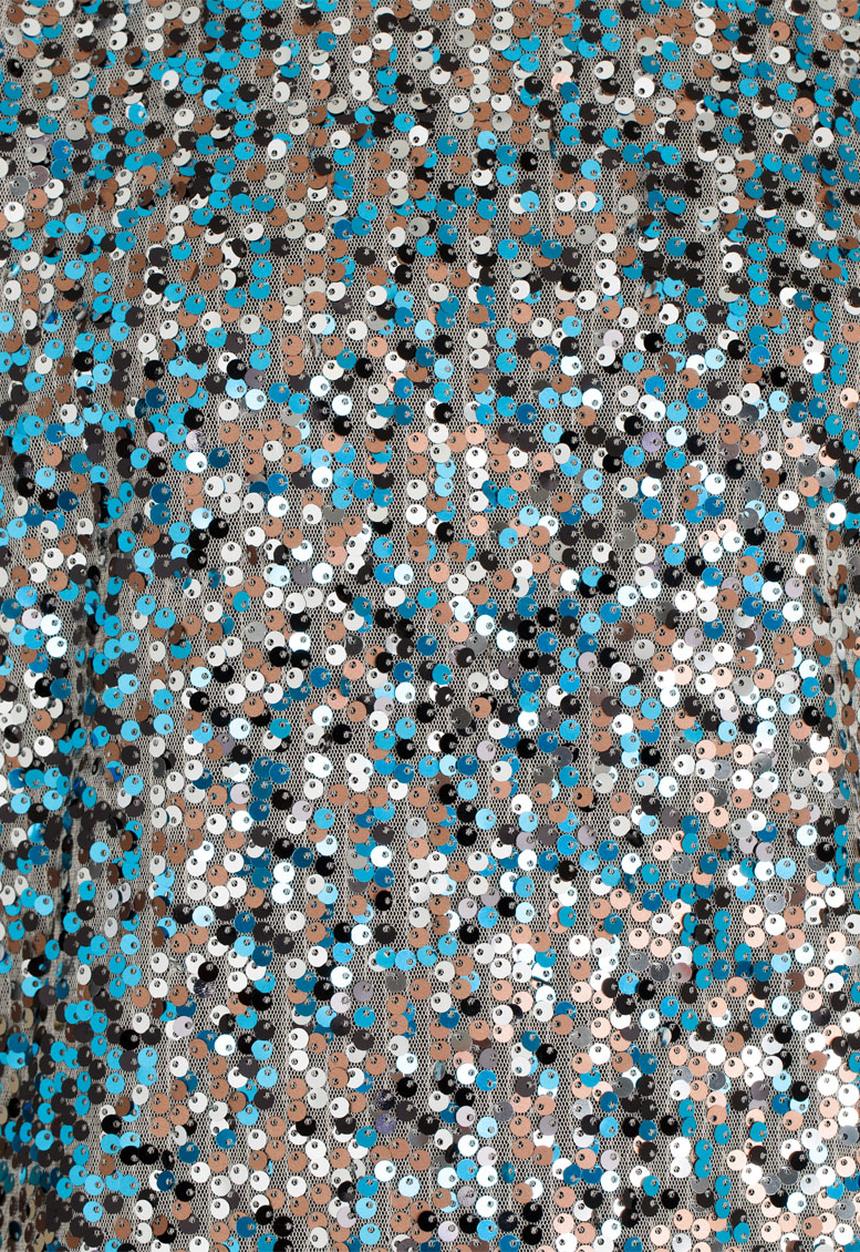 MINOTI - All Over Sequin Dress Silver