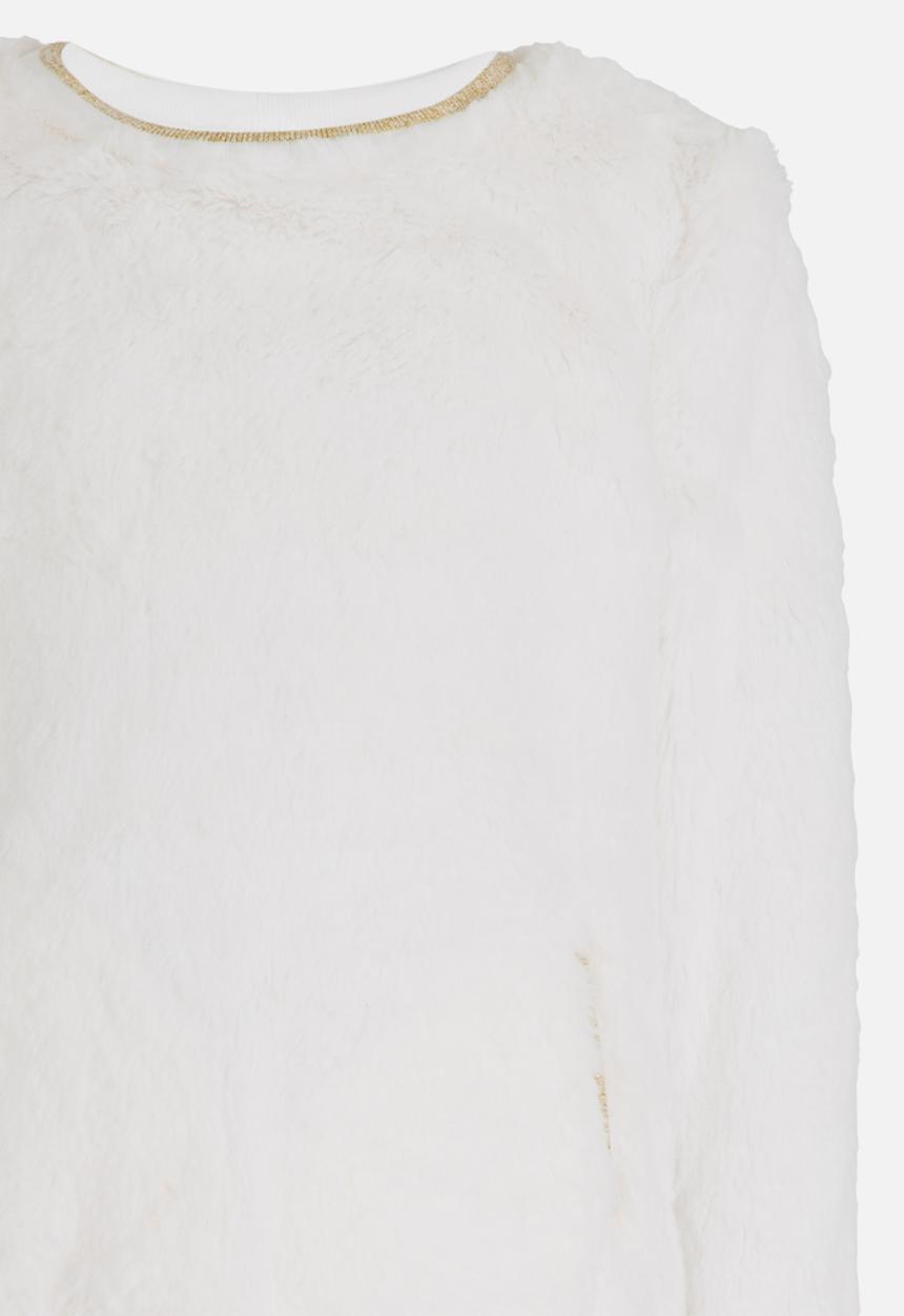 MINOTI - Jumper with lurex binding detail - cream