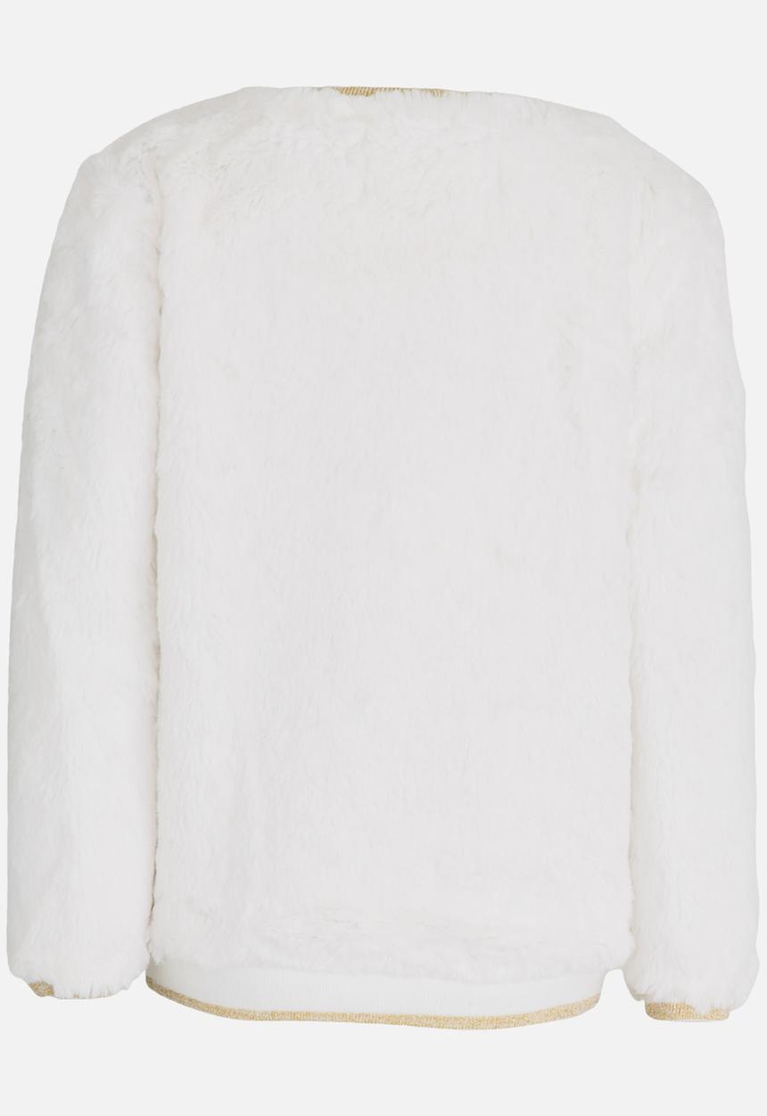 MINOTI - Jumper with lurex binding detail - cream