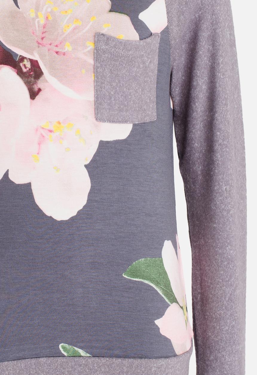 MINOTI - Power Printed Fleece Slouch Jog Top Multi-colour