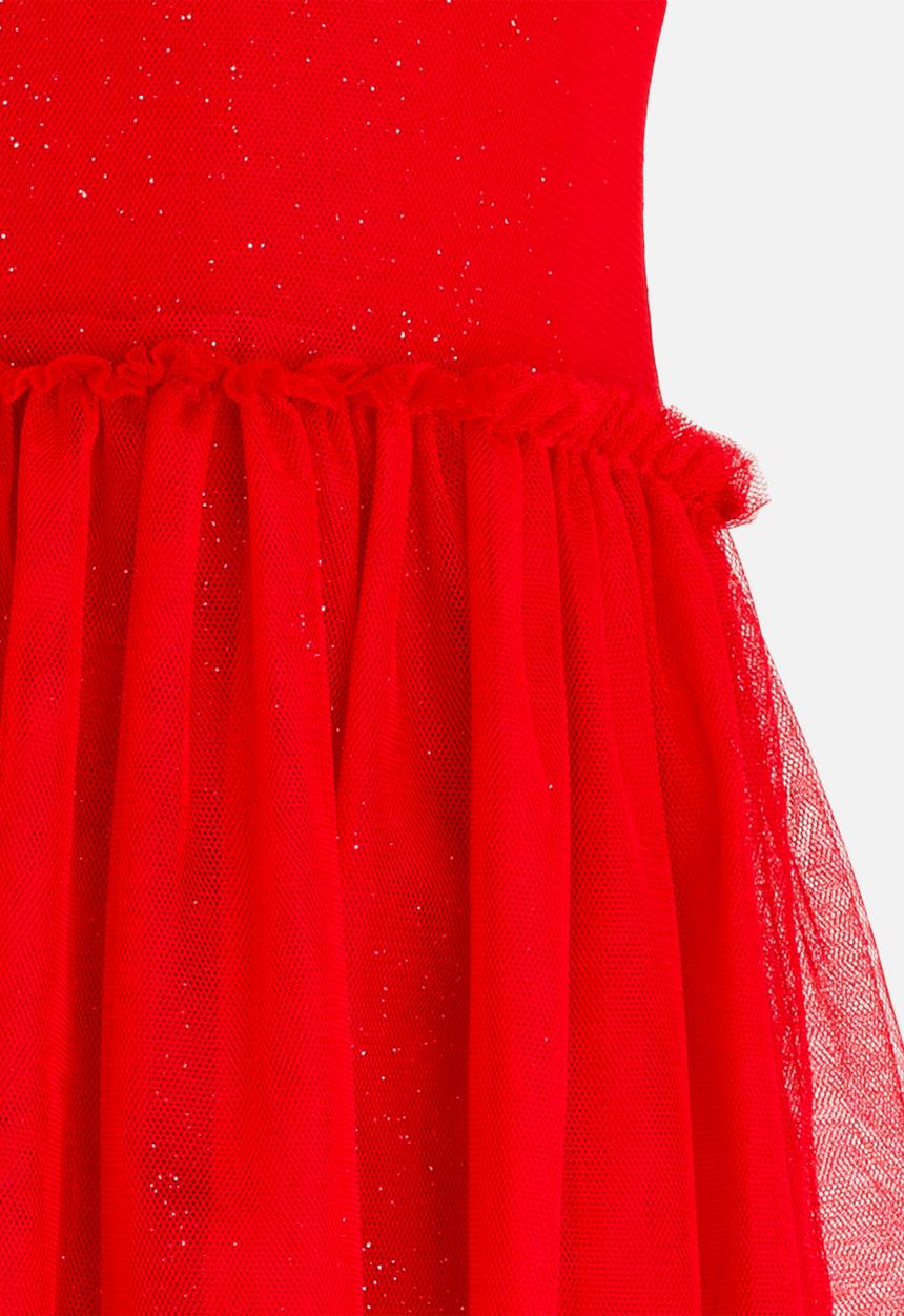 MINOTI - Glitter Print Tutu Dress Maroon