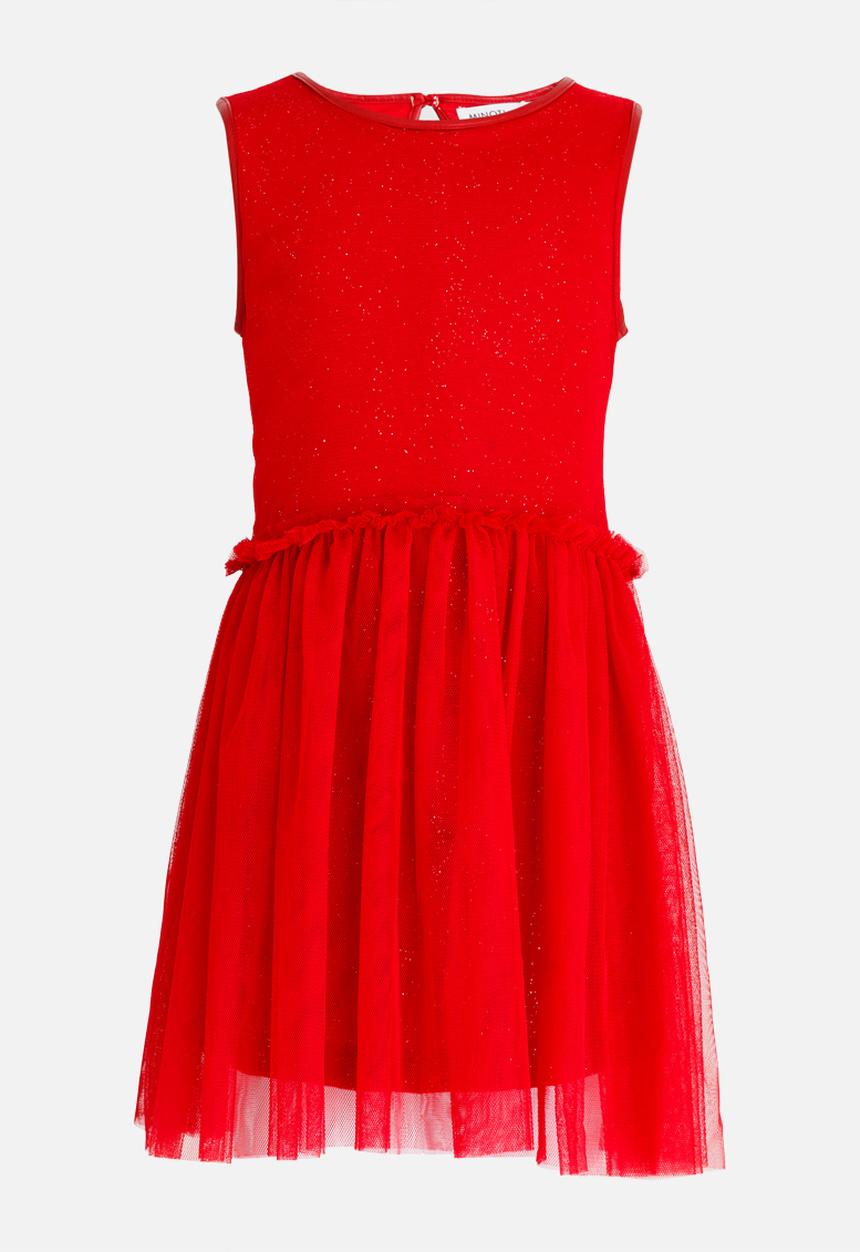 MINOTI - Glitter Print Tutu Dress Maroon