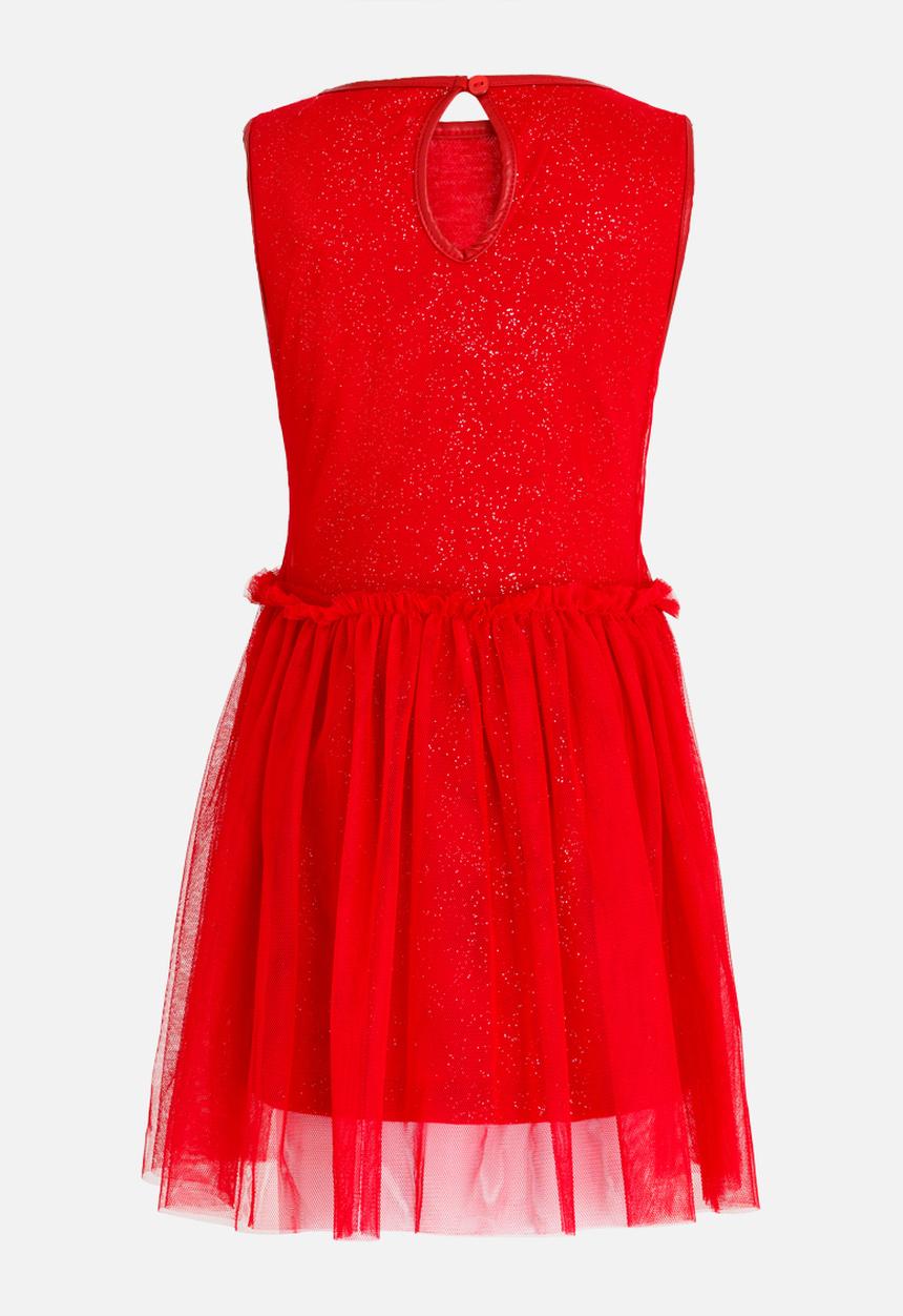 MINOTI - Glitter Print Tutu Dress Maroon