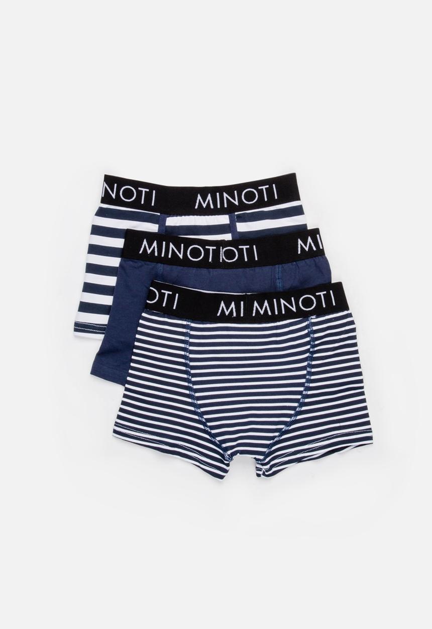 MINOTI - 3 Pack Monochrome Boxer Trunks Black and White