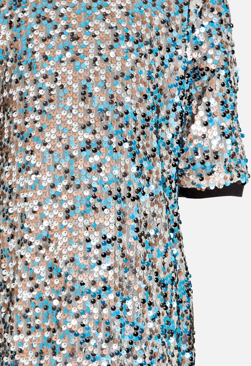 MINOTI - All Over Sequin Dress Silver