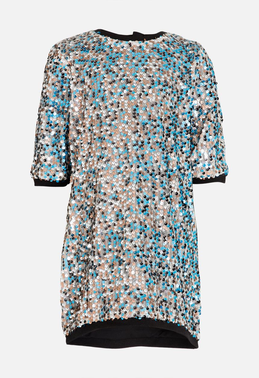 MINOTI - All Over Sequin Dress Silver