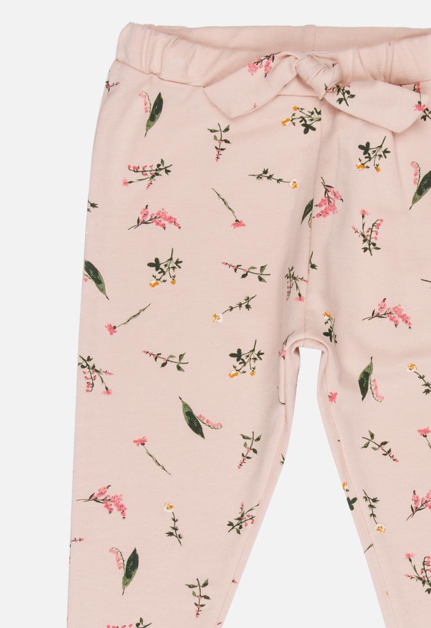 MINOTI - Printed Jersey Pants Pale Pink