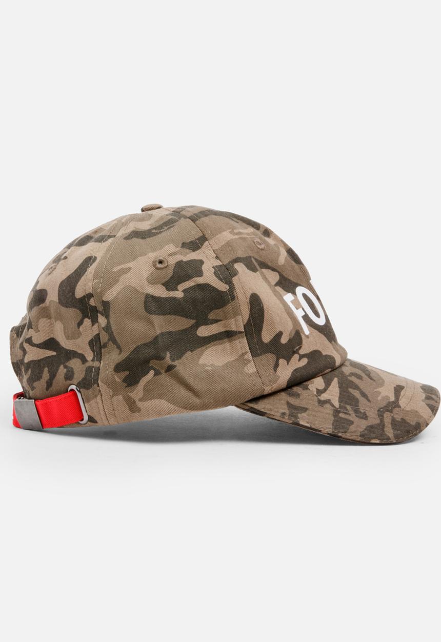 MINOTI - Baseball AOP Camo Peak Cap with Front Embroidery Multi-colour