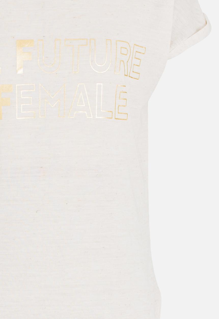 MINOTI - Shimmer Printed Tee Beige
