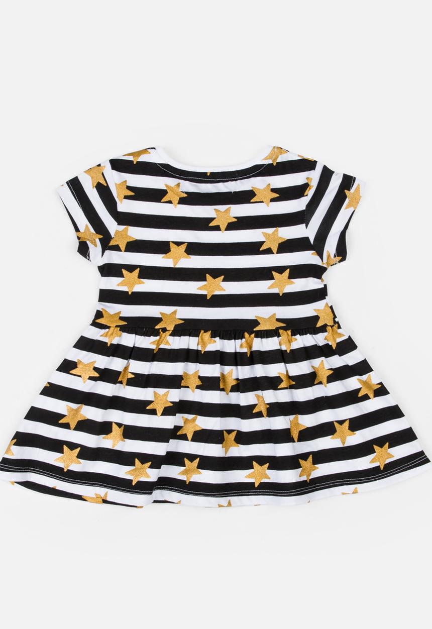 MINOTI - Basic Stripe AOP Jersey Dress Multi-colour