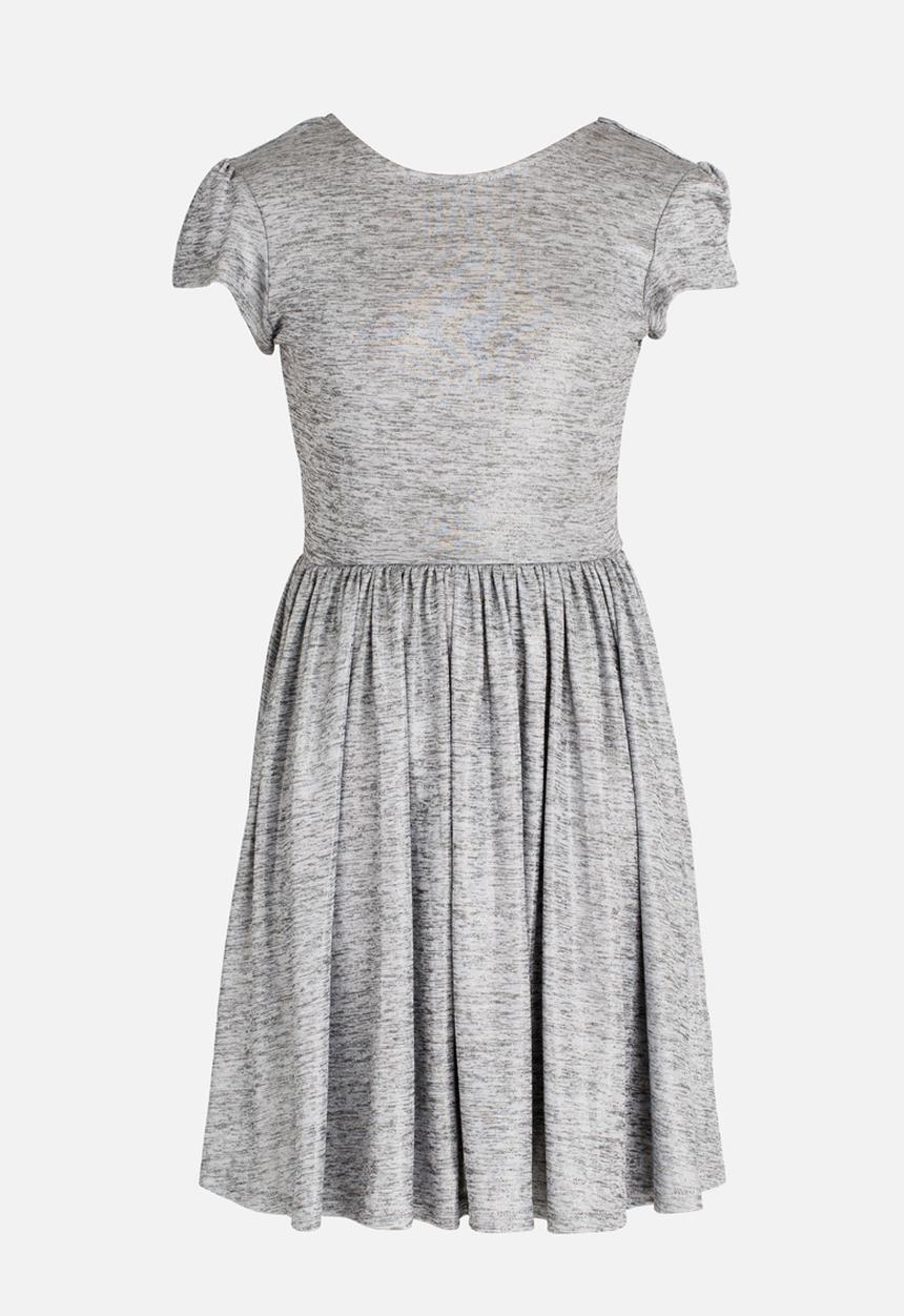 MINOTI - Shimmer Print Skater Dress Silver