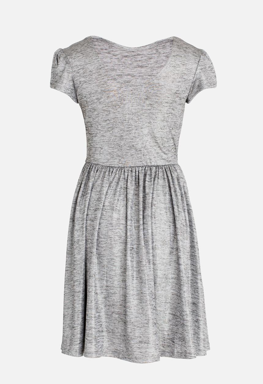 MINOTI - Shimmer Print Skater Dress Silver