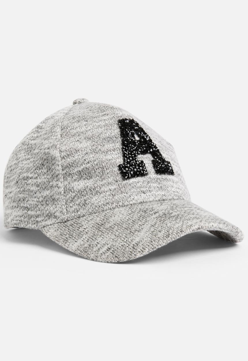 MINOTI - Baseball Marl Peak Cap with Beaded Detail Grey