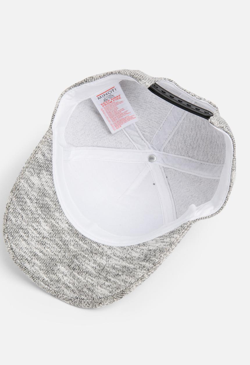 MINOTI - Baseball Marl Peak Cap with Beaded Detail Grey