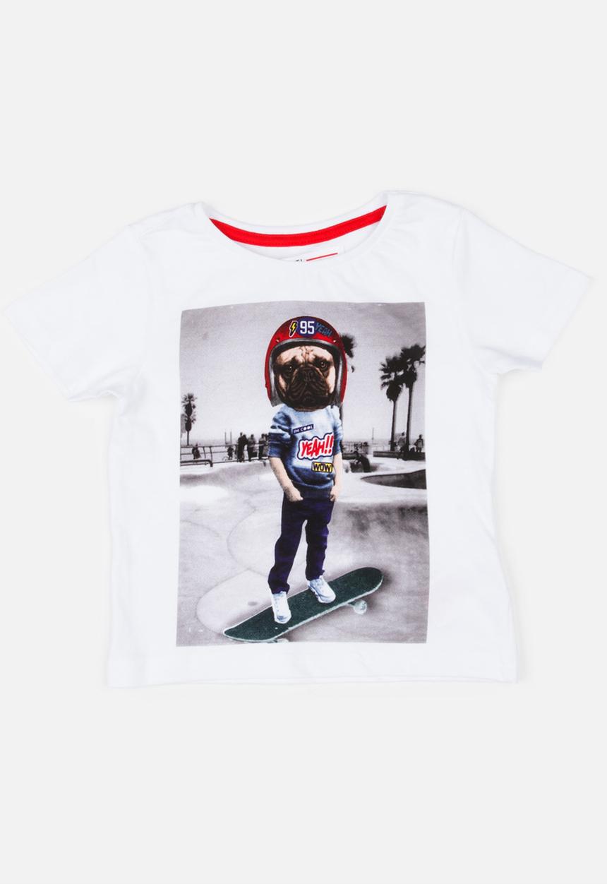 MINOTI - Comic Photo Print Tee White