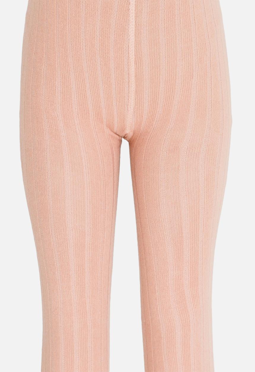 MINOTI - Ribbed Tights Pale Pink